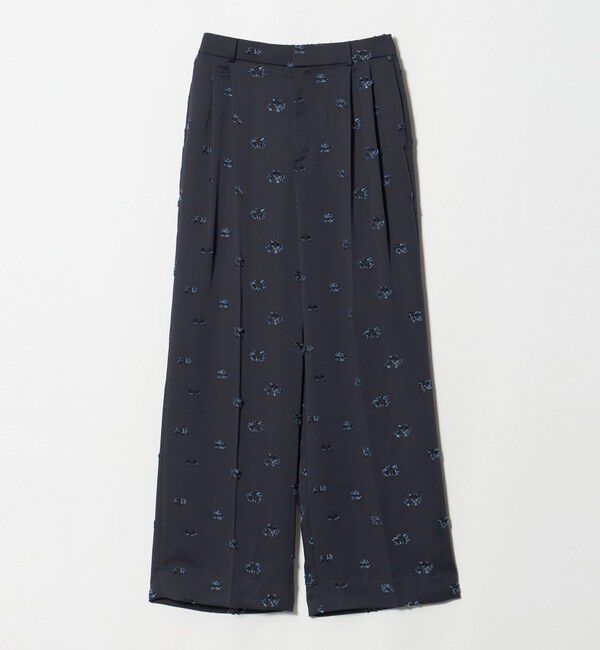 UNITED ARROWS「サテン フラワー ジャガード パンツ ‐ウォッシャブル‐」|その他|