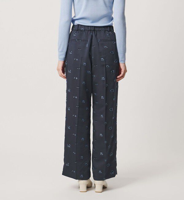 UNITED ARROWS「サテン フラワー ジャガード パンツ ‐ウォッシャブル‐」|その他|