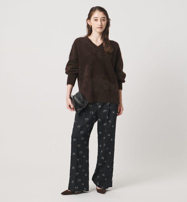 UNITED ARROWS「フォックスカシミヤ Vネック ニット」|ニット・セーター|