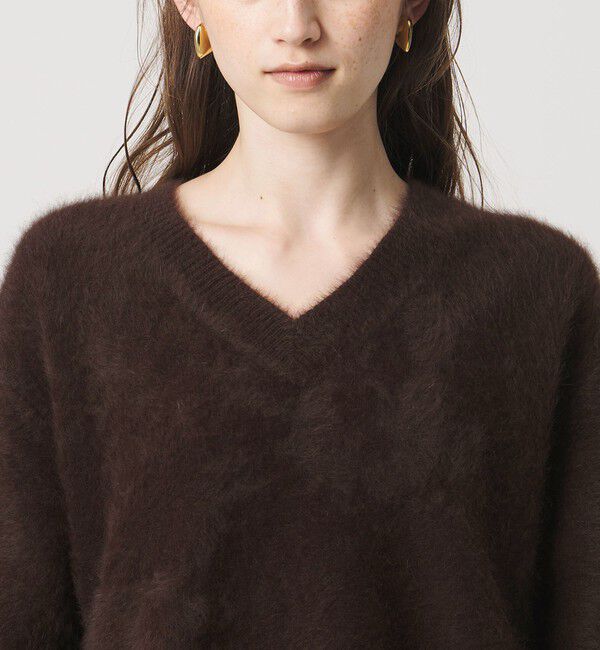 UNITED ARROWS「フォックスカシミヤ Vネック ニット」|ニット・セーター|