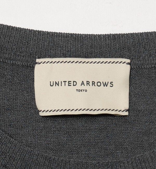 UNITED ARROWS「18G ウール クルーネック ニット ‐ウォッシャブル‐」|ニット・セーター|
