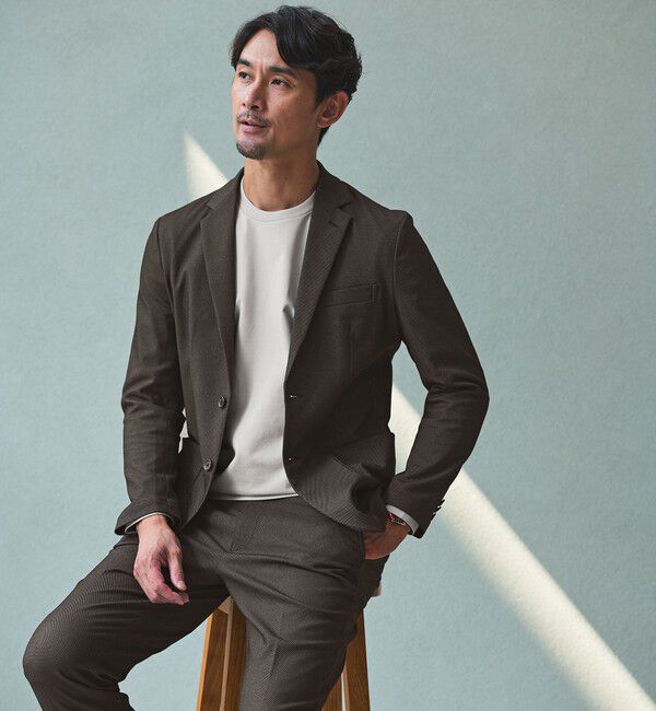 UNITED ARROWS green label relaxing「【WEB限定】JUST fit クリーン カノコ ジャケイン 長袖 Tシャツ -抗菌-」|Tシャツ・カットソー|