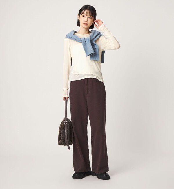 UNITED ARROWS green label relaxing「チュール シアー クルーネック プルオーバー カットソー」|Tシャツ・カットソー|