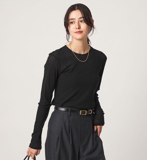 UNITED ARROWS green label relaxing「チュール シアー クルーネック プルオーバー カットソー」|Tシャツ・カットソー|