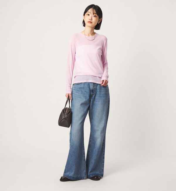 UNITED ARROWS green label relaxing「チュール シアー クルーネック プルオーバー カットソー」|Tシャツ・カットソー|