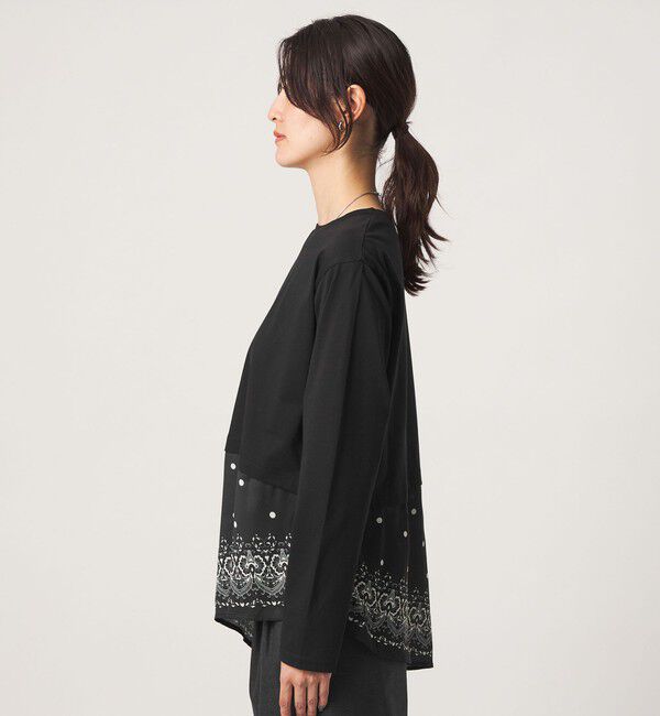 UNITED ARROWS green label relaxing「スカーフ ドッキング TEE」|Tシャツ・カットソー|
