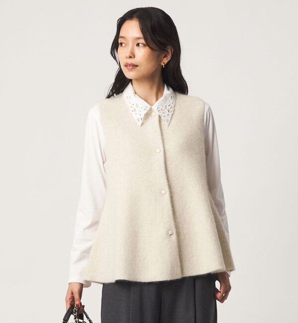 UNITED ARROWS green label relaxing「FOXブレンド セッケツ ニット ジレ」|ベスト・ジレ|