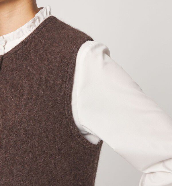 UNITED ARROWS green label relaxing「FOXブレンド セッケツ ニット ジレ」|ベスト・ジレ|