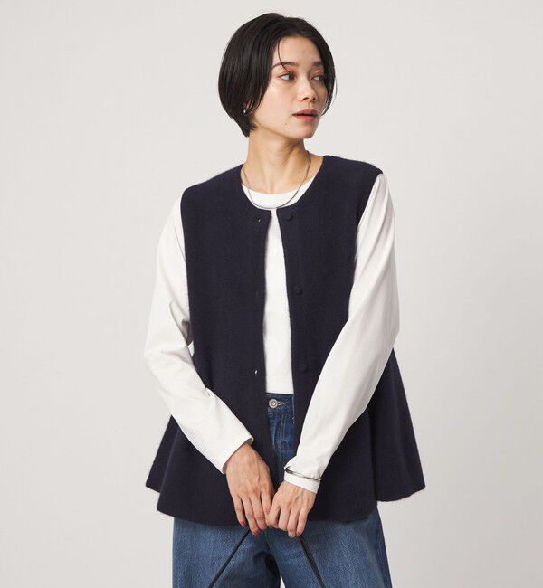 UNITED ARROWS green label relaxing「FOXブレンド セッケツ ニット ジレ」|ベスト・ジレ|
