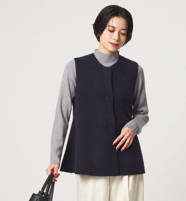 UNITED ARROWS green label relaxing「FOXブレンド セッケツ ニット ジレ」|ベスト・ジレ|