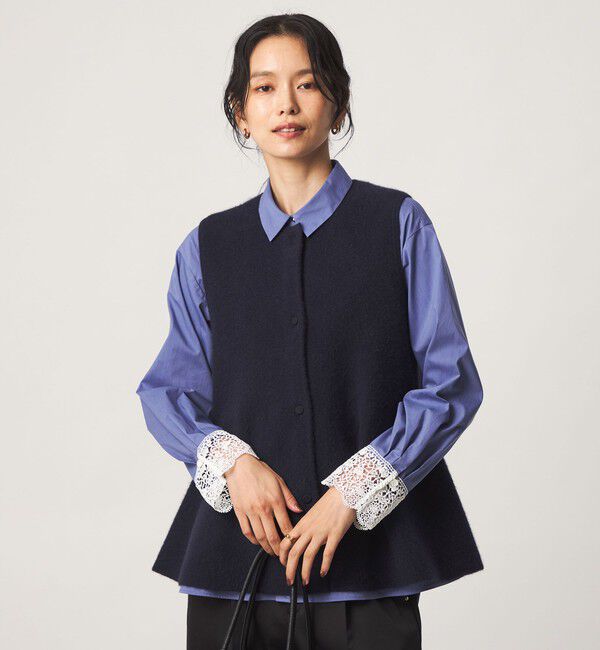 UNITED ARROWS green label relaxing「FOXブレンド セッケツ ニット ジレ」|ベスト・ジレ|