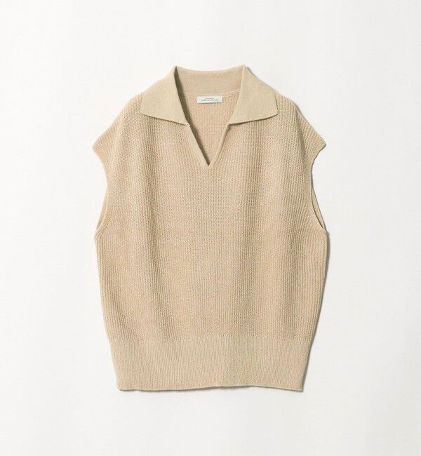 UNITED ARROWS green label relaxing「メランジ スキッパー ニット ベスト」|ベスト・ジレ|