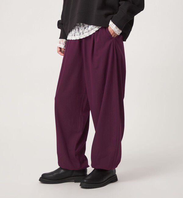 UNITED ARROWS green label relaxing「【WEB限定】＜at ease＞ バルーン パンツ マシンウォッシャブル ストレッチ 帯電防止」|その他|