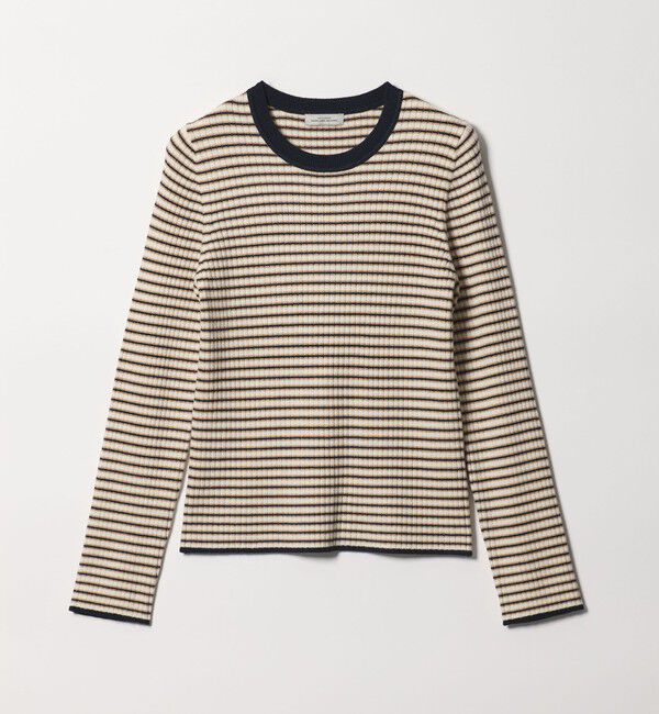 UNITED ARROWS green label relaxing「【WEB限定】＜at ease＞マルチボーダー プルオーバー ニット」|ニット・セーター|