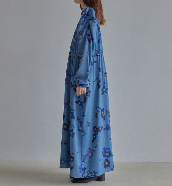 EMMEL REFINES「＜EMMEL REFINES＞EM カットドビー プリント ティアード ワンピース」|ワンピース|
