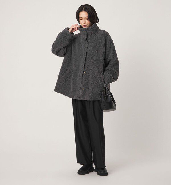 UNITED ARROWS green label relaxing「［size SHORTあり］ボア スタンドカラー ブルゾン」|ブルゾン・スタジャン|
