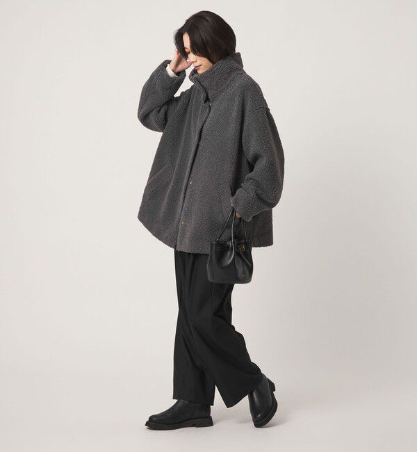 UNITED ARROWS green label relaxing「［size SHORTあり］ボア スタンドカラー ブルゾン」|ブルゾン・スタジャン|