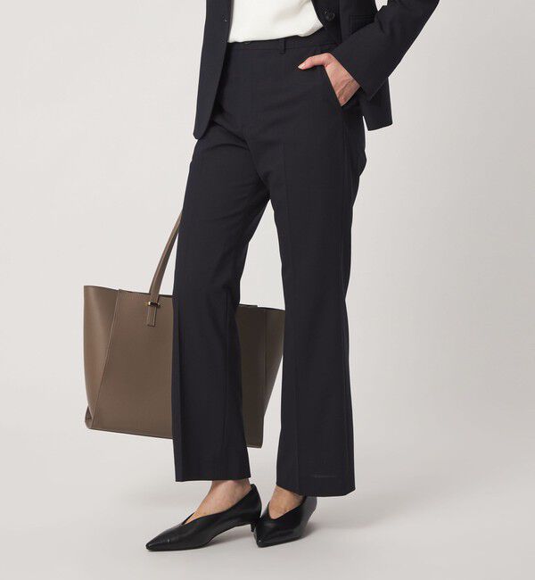 UNITED ARROWS green label relaxing「［size SHORT/TALLあり］カチリラ セミフレア パンツ」|スラックス|
