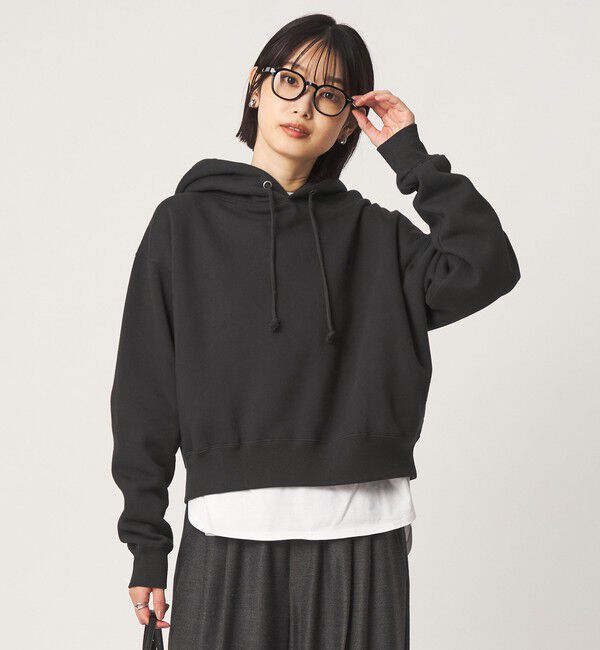 UNITED ARROWS green label relaxing「【別注】＜Champion＞CVC TF フード プルオーバー」|パーカー|BLACK