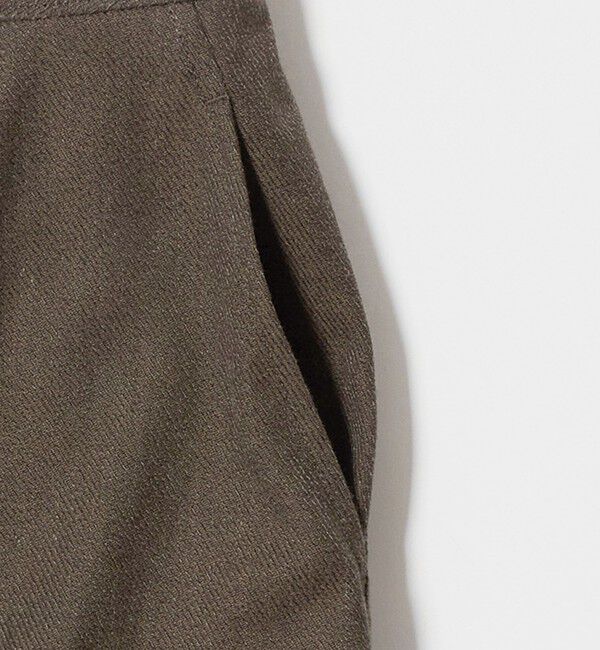 UNITED ARROWS green label relaxing「メランジ カルゼ スカート」|台形|
