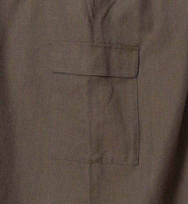 UNITED ARROWS green label relaxing「メランジ カルゼ スカート」|台形|