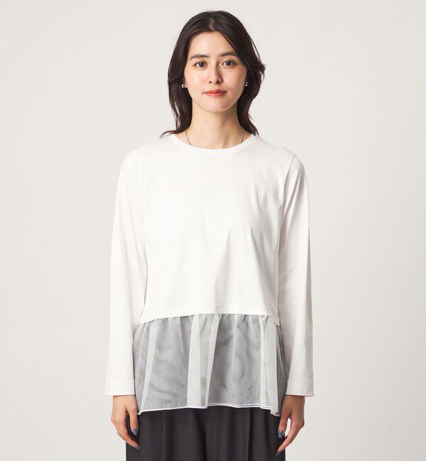UNITED ARROWS green label relaxing「スソ チュール プルオーバー カットソー」|Tシャツ・カットソー|