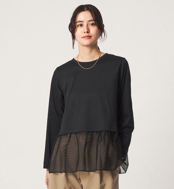 UNITED ARROWS green label relaxing「スソ チュール プルオーバー カットソー」|Tシャツ・カットソー|