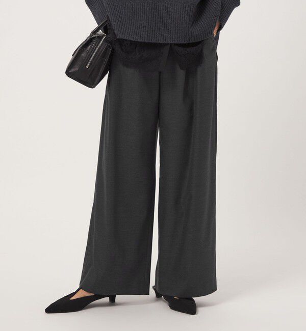 UNITED ARROWS green label relaxing「2タック ワイドパンツ」|その他|DK.GRAY