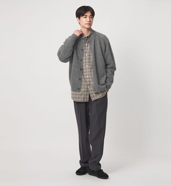 UNITED ARROWS green label relaxing「ウール ナイロン カラーネップ カーディガン」|カーディガン|