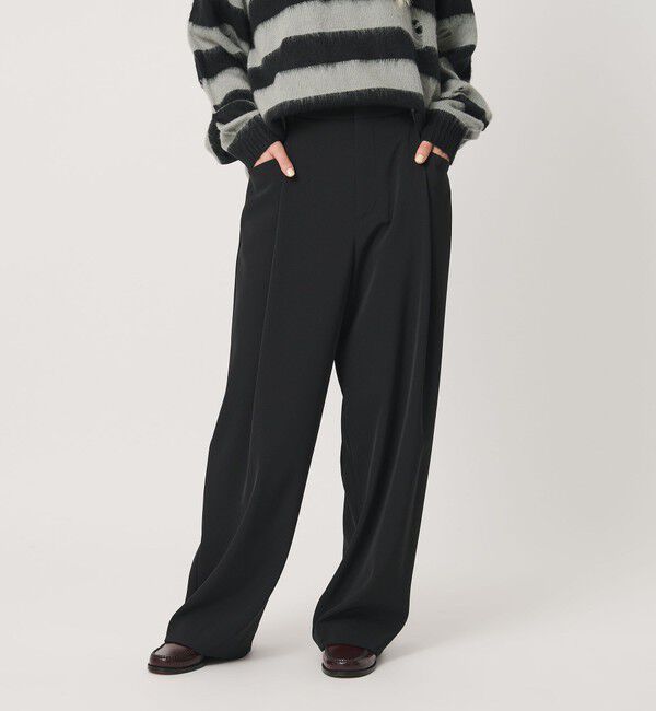 BEAUTY&YOUTH UNITED ARROWS「ポリエステルブレンド バックゴム ワイドパンツ ウォッシャブル 吸水速乾 防シワ」|その他|
