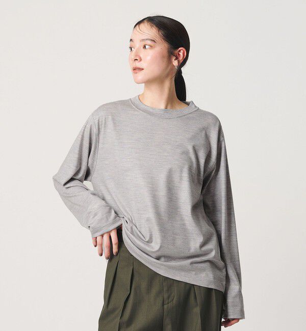 BEAUTY&YOUTH UNITED ARROWS「毛 ロングスリーブ プルオーバー」|Tシャツ・カットソー|