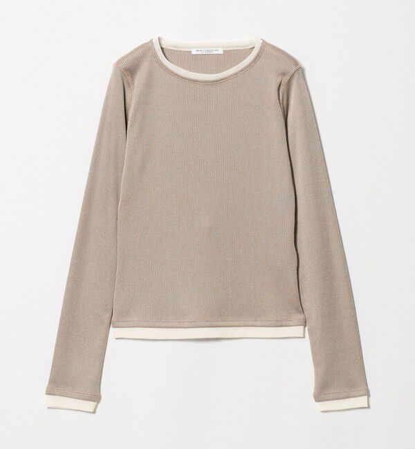 BEAUTY&YOUTH UNITED ARROWS「ポリエステルコットン テレコ チュール ドッキングプルオーバー」|Tシャツ・カットソー|