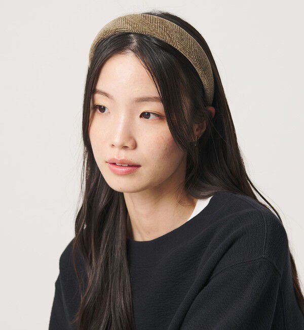 BEAUTY&YOUTH UNITED ARROWS「ヘリンボーン柄 カチューシャ」|カチューシャ|BEIGE