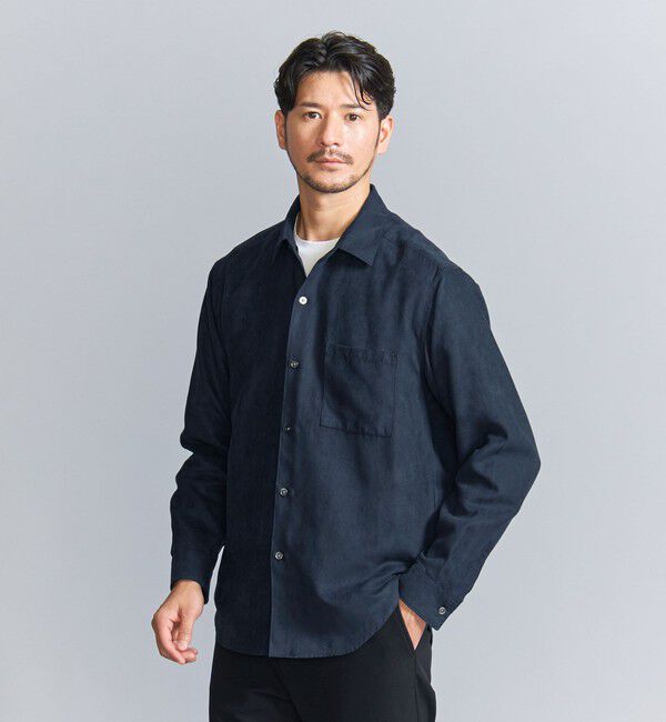 BEAUTY&YOUTH UNITED ARROWS「【WEB限定 WARDROBE SMART】スエードライク シャツ」|シャツ・ブラウス|
