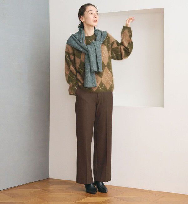 BEAUTY&YOUTH UNITED ARROWS「裏起毛バックゴム ストレートパンツ ウォッシャブル」|スラックス|
