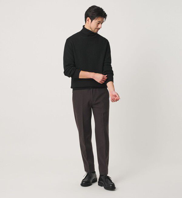 BEAUTY&YOUTH UNITED ARROWS「【WEB限定 WARDROBE SMART】マシーンウォッシャブル ウールミックス アゼ タートルネック」|ニット・セーター|