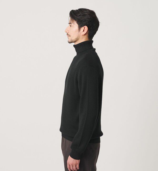 BEAUTY&YOUTH UNITED ARROWS「【WEB限定 WARDROBE SMART】マシーンウォッシャブル ウールミックス アゼ タートルネック」|ニット・セーター|