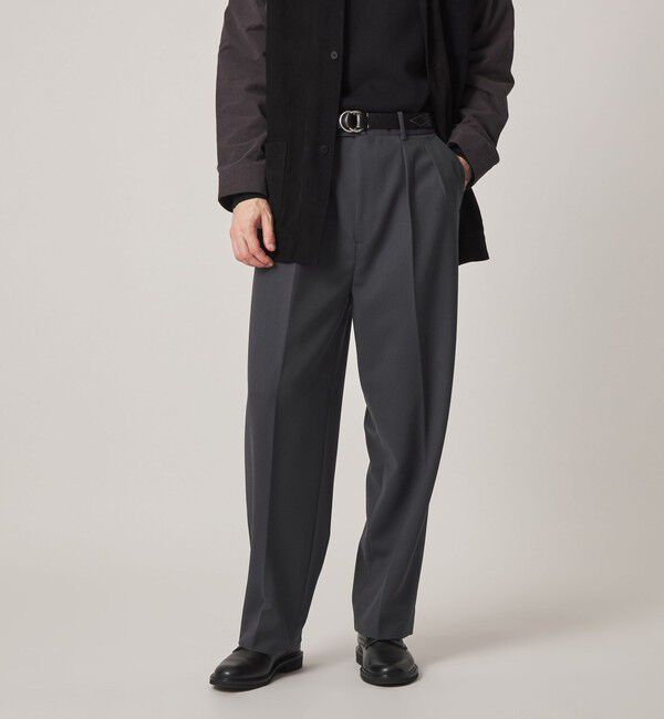 STEVEN ALAN「＜Steven Alan＞ ヴィンテージツイル インツープリーツ ドレス トラウザーズ II」|スラックス|