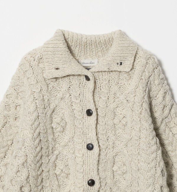 STEVEN ALAN「＜Steven Alan＞ハンド ケーブル ハイネック ニット」|カーディガン|