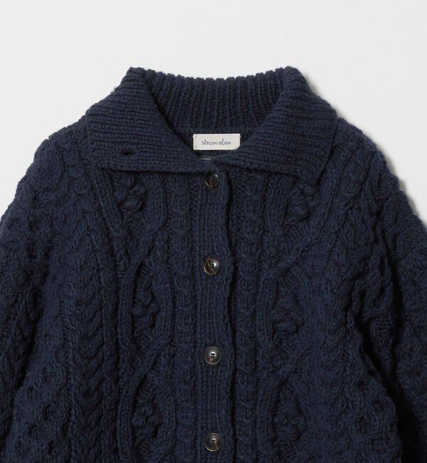 STEVEN ALAN「＜Steven Alan＞ハンド ケーブル ハイネック ニット」|カーディガン|