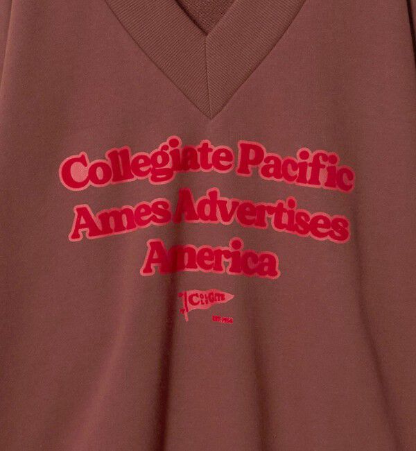 BEAUTY&YOUTH UNITED ARROWS「【別注】＜Collegiate Pacific＞プリント Vネック スウェットプルオーバー」|スウェット・ジャージ|