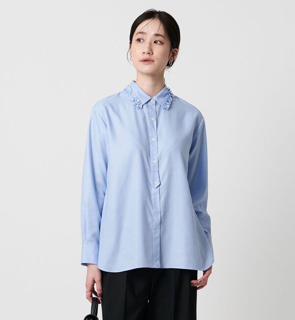 UNITED ARROWS「ミニフリルシャツ‐ウォッシャブル‐」|シャツ・ブラウス|