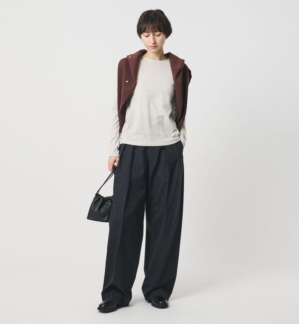 UNITED ARROWS「ラメ テンジク ロングスリーブ カットソー」|Tシャツ・カットソー|