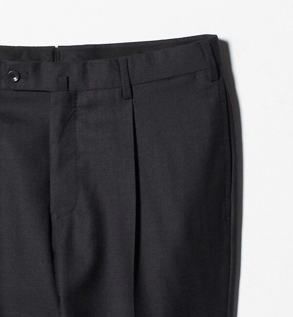 UNITED ARROWS「サージ クリース テーパード １プリーツ スラックス」|スラックス|