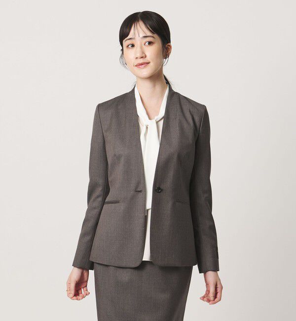UNITED ARROWS「Vitale Barberis Canonico ノーラペル ジャケット」|ノーカラージャケット|