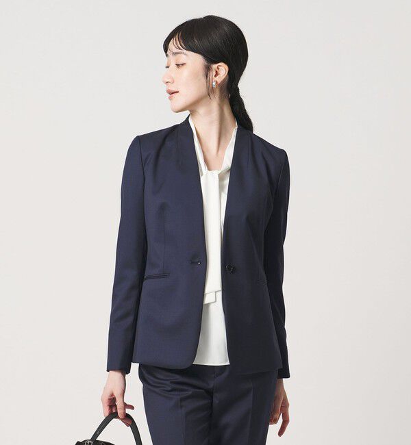 UNITED ARROWS「Vitale Barberis Canonico ノーラペル ジャケット」|ノーカラージャケット|