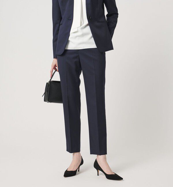 UNITED ARROWS「Vitale Barberis Canonico スリム テーパードパンツ」|スラックス|NAVY