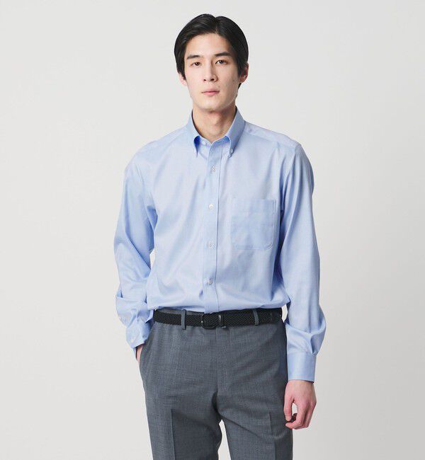 UNITED ARROWS「イージーケア AG ロイヤルオックス ボタンダウン シャツ 抗菌防臭」|シャツ・ブラウス|