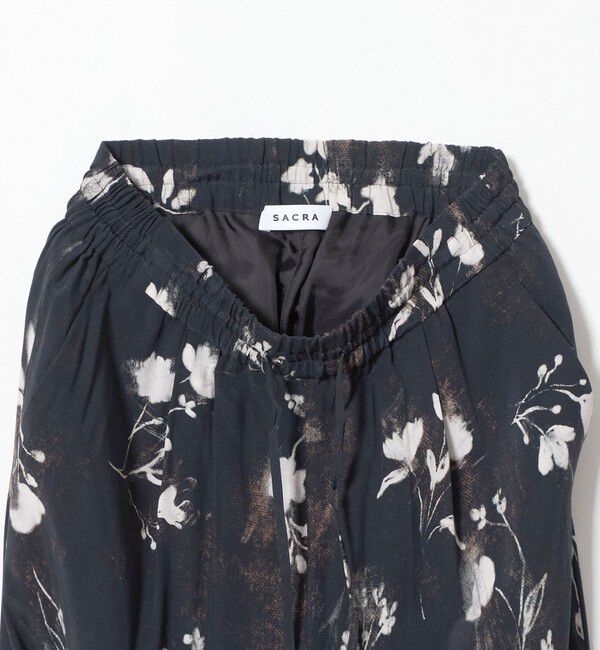 UNITED ARROWS「＜SACRA＞ホワイトフラワー プリント パンツ」|その他|