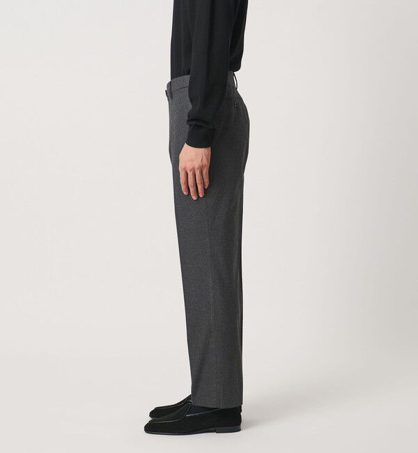 UNITED ARROWS「ハウンドトゥース サイドエクステンド ノープリーツ スラックス COMFORT EASY-MODEL」|スラックス|